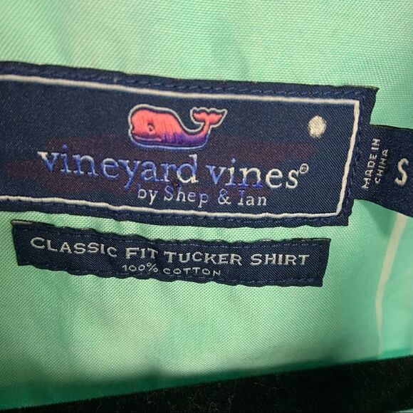 NWT Vineyard Vine Tuthill Striped Tucker Shirt, Cotton, Size Small D6 - Picture 5 of 8